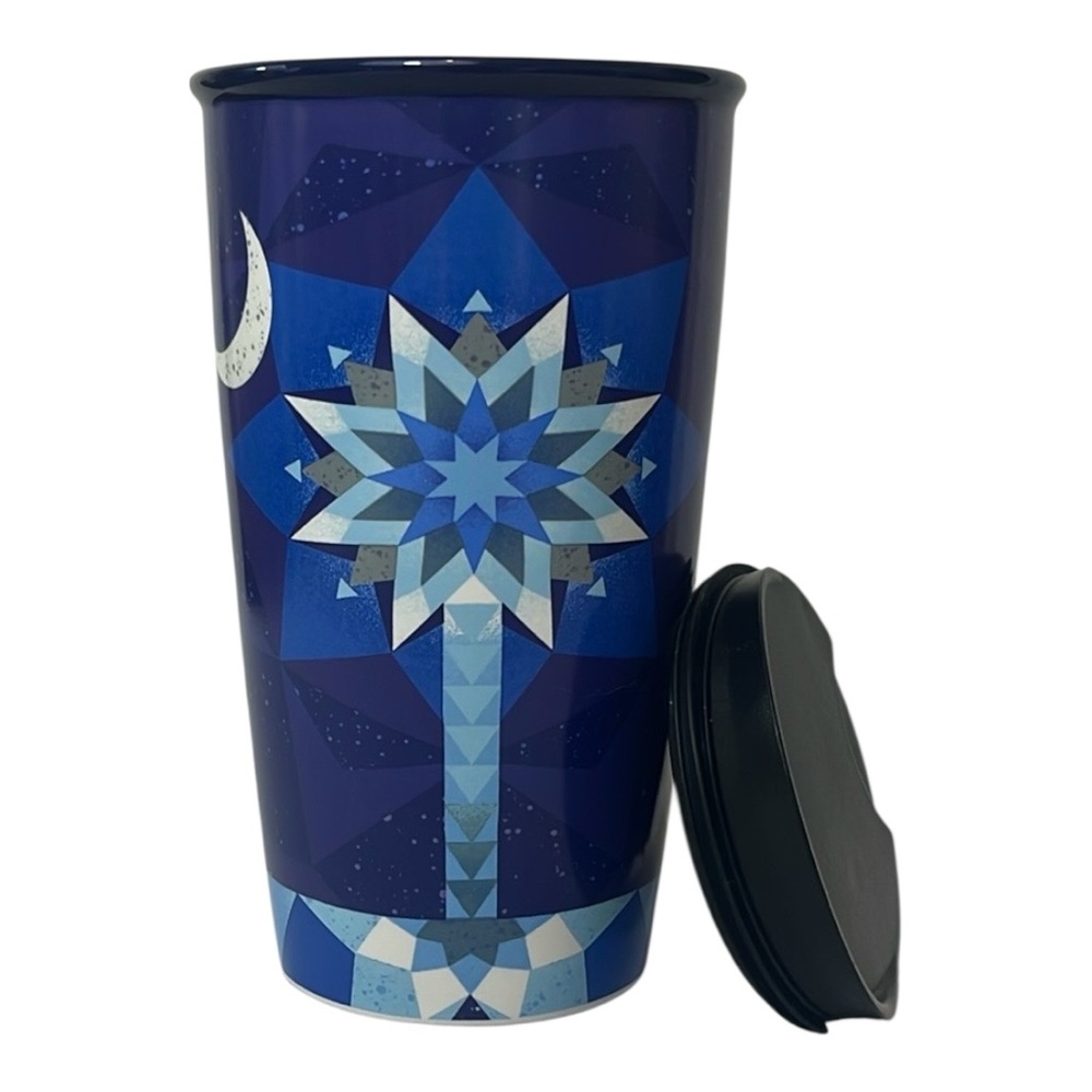 Starbucks Ceramic South Carolina 12 oz Tumbler with Lid SC Palmetto